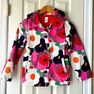 Floral Spring Poppy Jacket, Girls 7/8